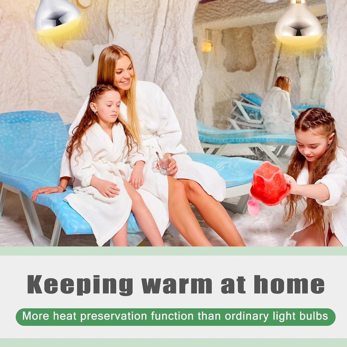 VIHOSE 3 Pack 250 Watt Heat Lamp 120v R40 Heat Lamp Bulbs Glass Incandescent Light Bulbs Incandescent Heating Lightbulbs for Reptiles Chicks Food Puppies Bathroom, Use E26 Base (Silver)