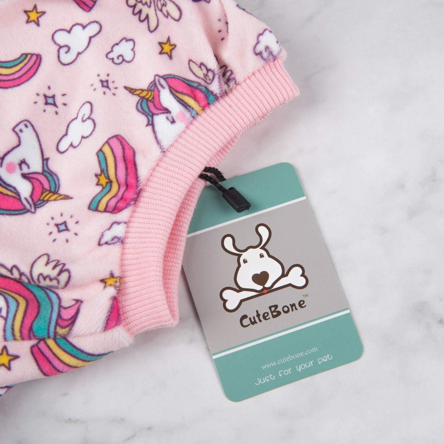 CuteBone Small Dogs Outfit Soft Puppy Onesies Pjs Dog Pajamas Pet Coat Cat Apparel Comfy Doggie Jumpsuit Bodysuit for All Seasons P67S