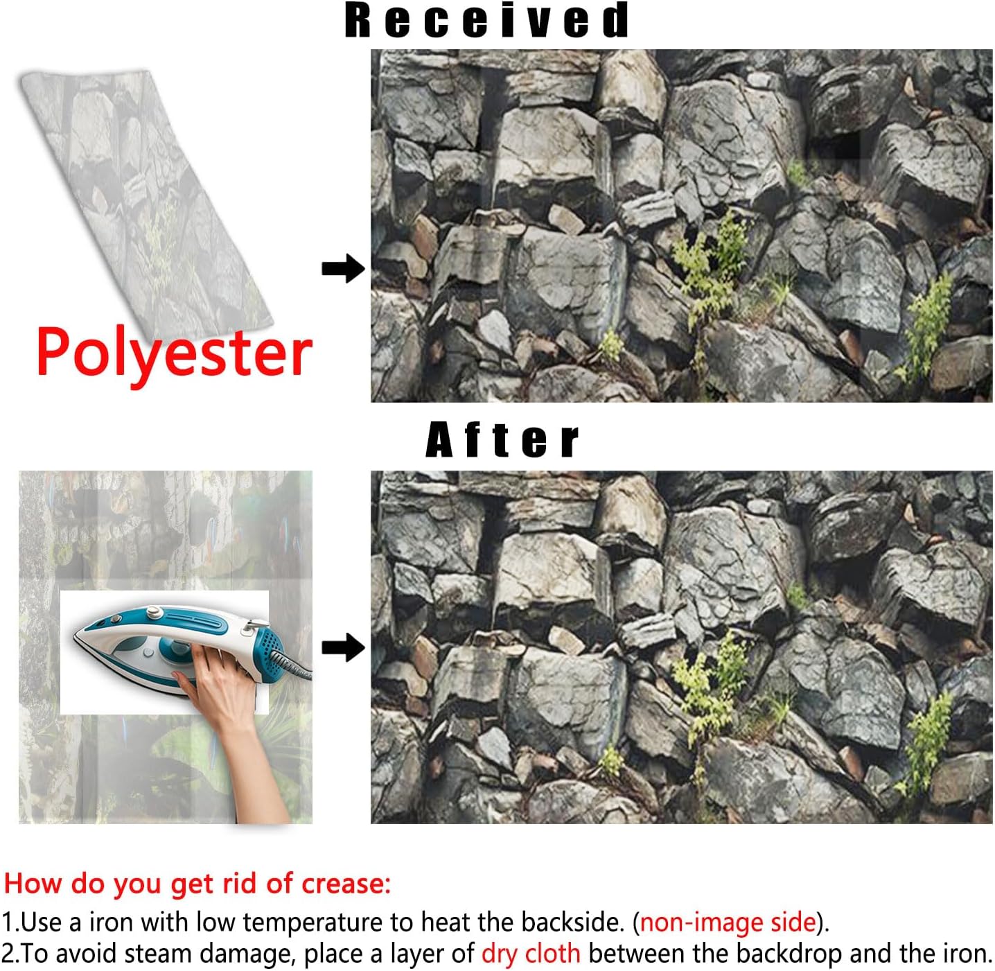 48X18IN Stone Aquarium Background, Rock Fish Tank Background, Natural Rocky Glass Terrarium Background with 8 EVA Double-Sided Tape