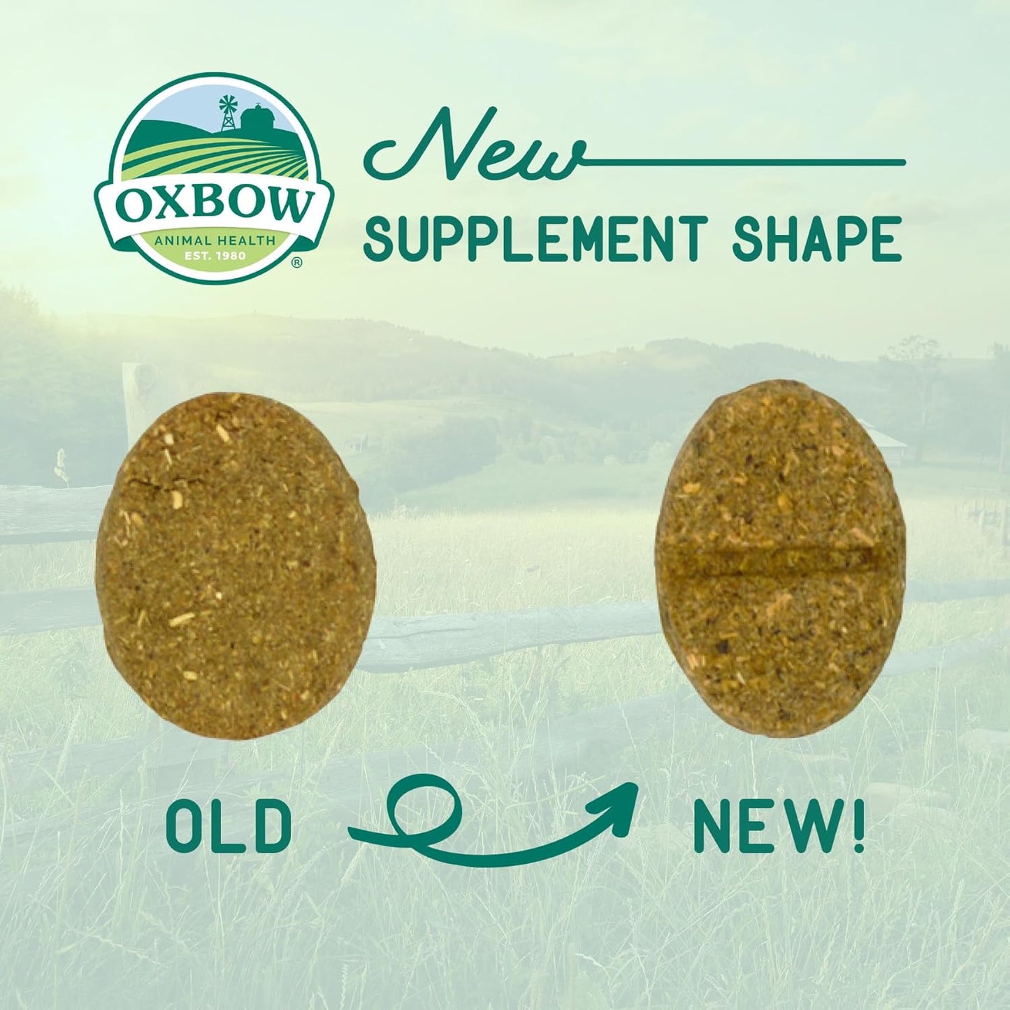 Oxbow Animal Health Natural Science Skin & Coat Support, Supplement for Rabbit & Guinea Pig, Made with Oxbow Timothy Hay, Includes Palm Oil & Omega 3 & 6 Fatty Acids, Made in USA, 4.2 oz Bag
