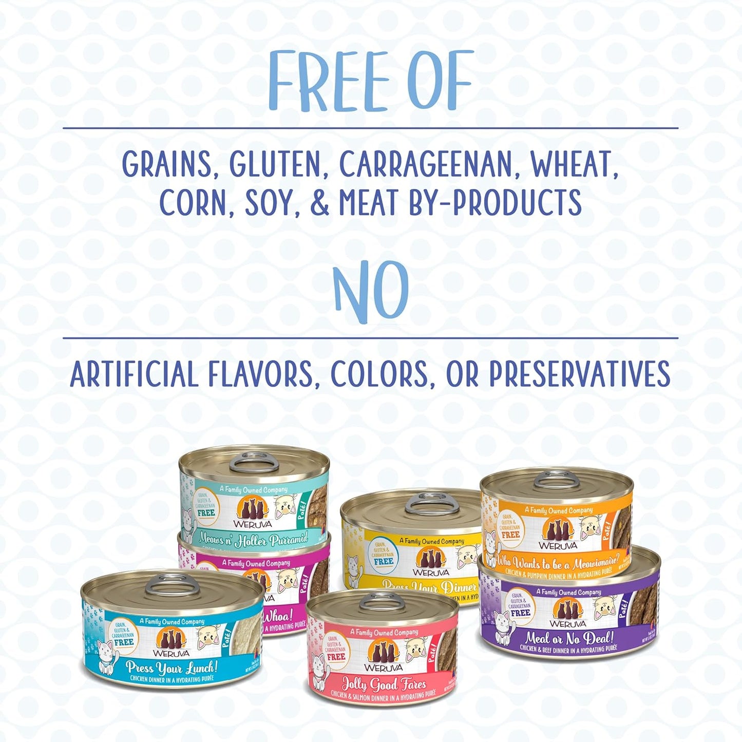 Weruva Wet Cat Food, Grand Prize Patés Variety Pack, 5.5oz Can, Pack of 12