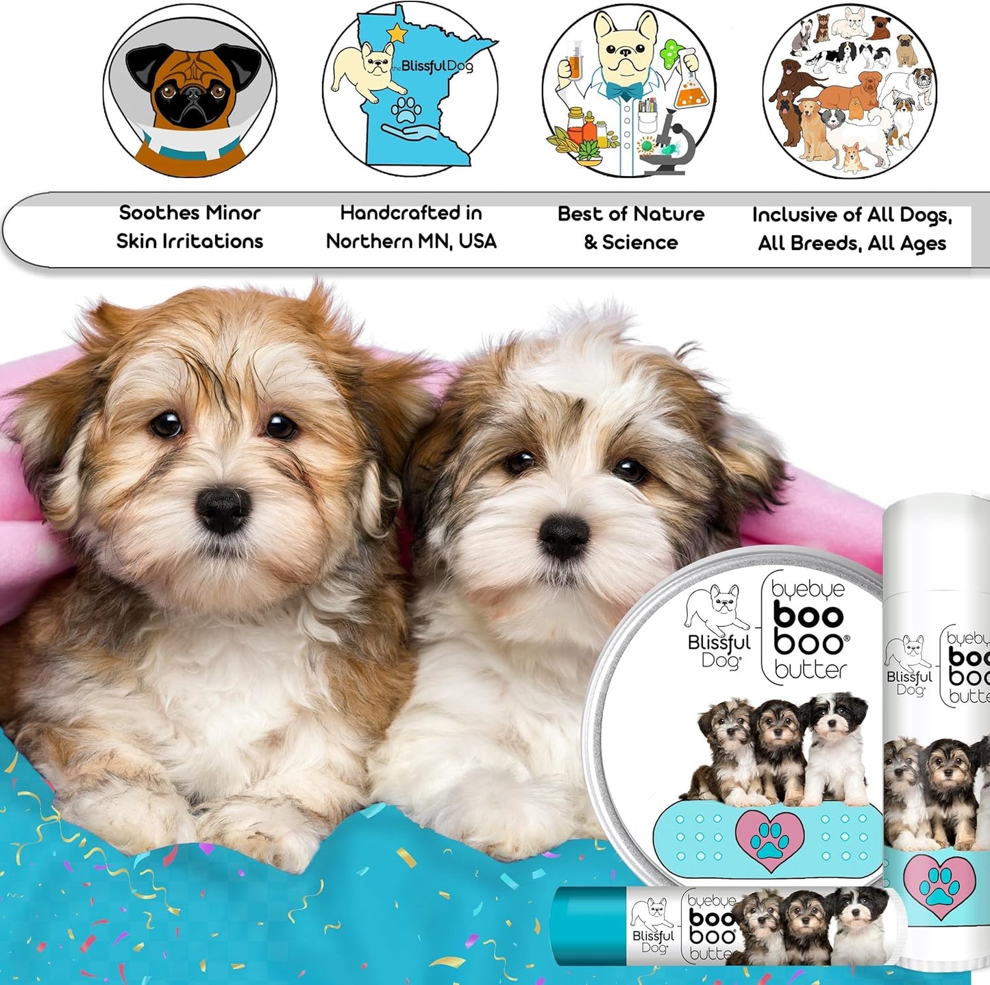 The Blissful Dog Havanese Boo Boo Butter, 4-Ounce