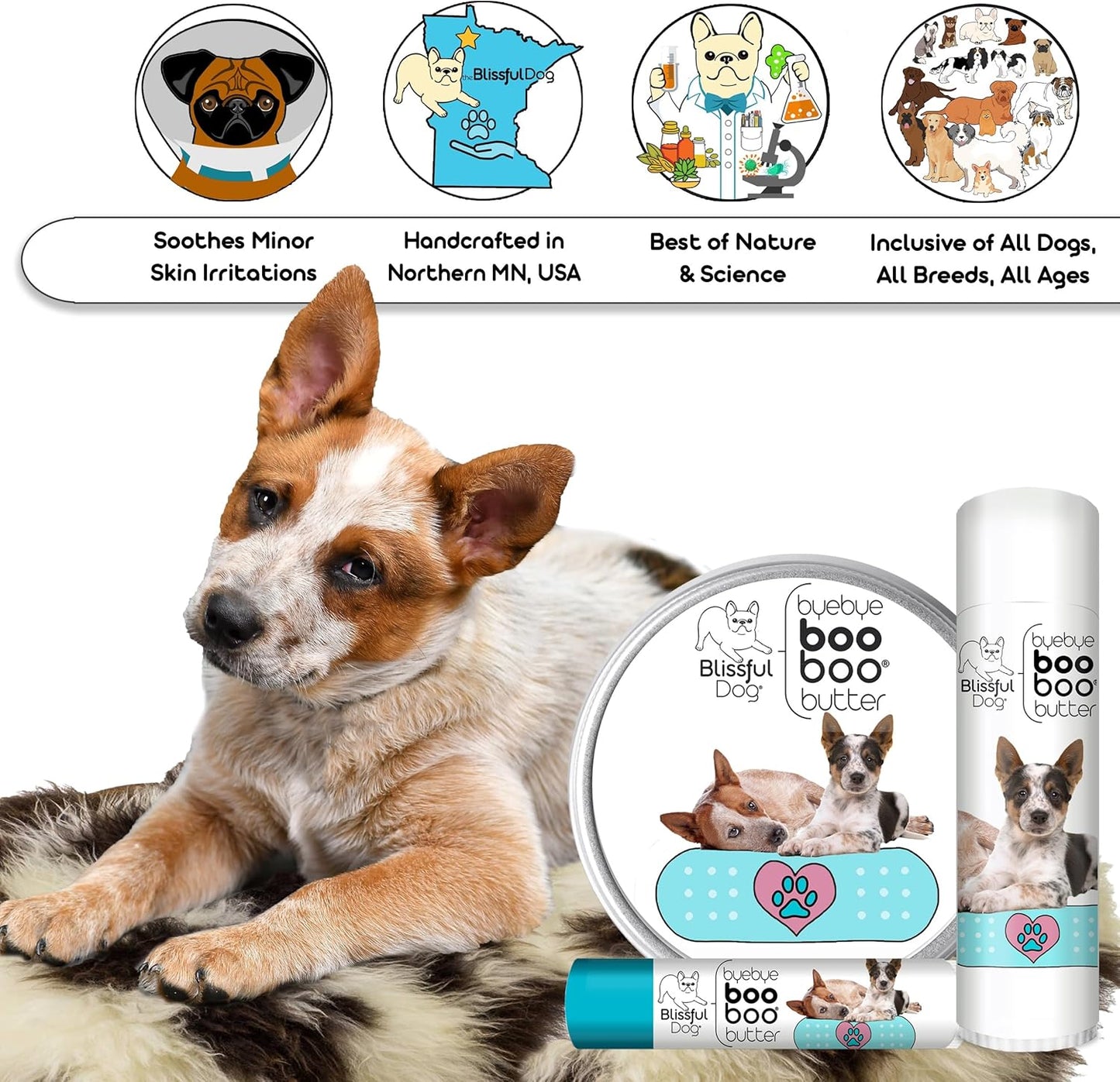 The Blissful Dog Blue Heeler Boo Butter, 1 oz
