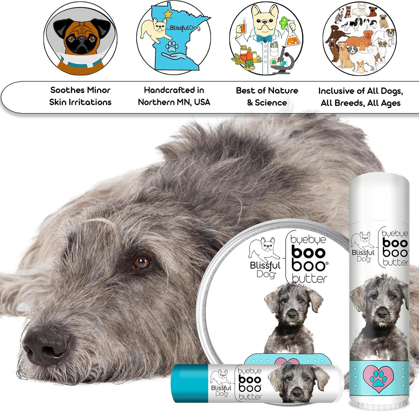The Blissful Dog Irish Wolfhound Boo Boo Butter, 0.50 Ounce