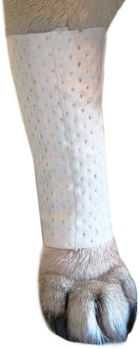 Protective Sleeve Tubular Cover - Bandages - for Dogs Cats and Other Pets First Aid Wound Care Comfortable Non-Adhesive Breathable & Water Resistant 12 Strips (yields 24-36 Covers)-(XX-Small)
