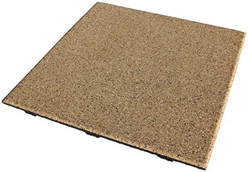 American Floor Mats - Extreme Rubber Gym Tiles - 1 Inch Thick Colorful Rubber Gym Tiles - Superior Shock and Sound Absorbing Tiles - 35% Red/Grey/White 50 Tile Pack (Covers 200 Sq Ft)