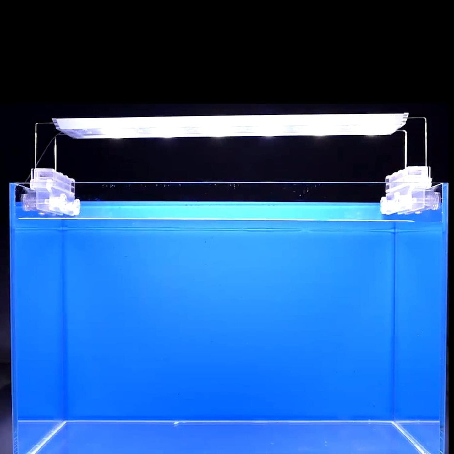 ELEBOX Aquarium Background Blue Black Fish Tank Background Picture 2 Sides Fish Backdrop for Aquarium Wallpaper 16"x 40"