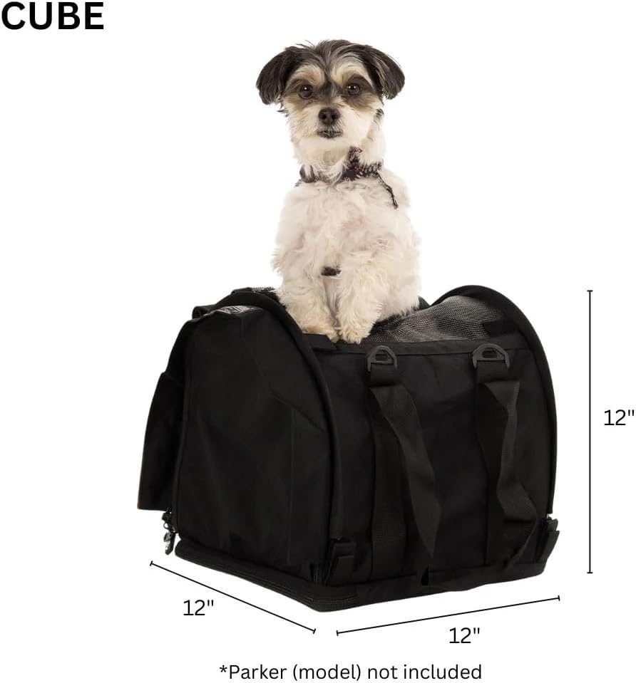 SturdiBag Pro 2.0 Pet Travel Carrier for Cats and Dogs | Soft Sided Pet Carrier Bag with Safety Clips and Seatbelt Straps for Airplane or Car Travel | Cube, Hot Pink
