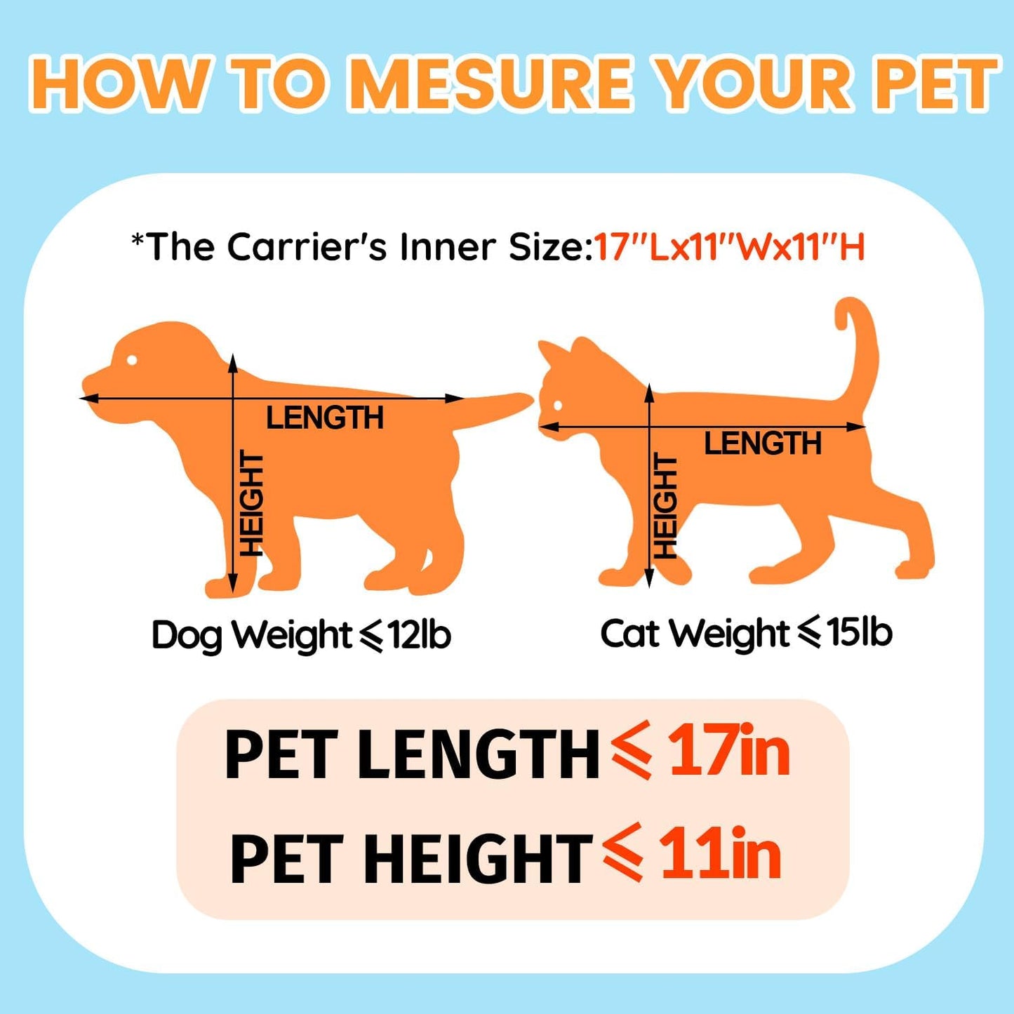 Petskd Top and Side Expandable Pet Carrier 19x13x9 Inches Southwest Allegiant Airlines Approved, Soft-Sided Carrier for Small Dog Under 12 lbs and Large Cat Under 15 lbs(Blue)
