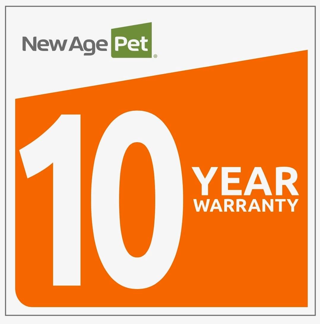 New Age Pet ECOFLEX Dog Crate End Table - Furniture-Style Pet Crate for Crate Trained Dogs - Stainless Steel Tubing & a Latched Closure - 10 Year Manufacturer's Warranty