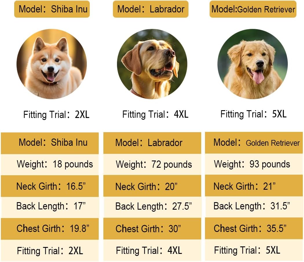 Dog Pyjamas PJS Sweater Clothes and Home Clothing Suitable for Medium to Large Breeds of Dogs, Dog Neutering Suits, Extra-Large Stretch Fabric, Four-Legged (Thickened Orange Stripes, 5XL)