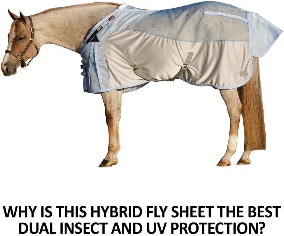 Schneiders Adjusta-Fit Mosquito Mesh Hybrid II Horse Fly Sheets | Ultimate Insect & UV Protection for Equine Comfort