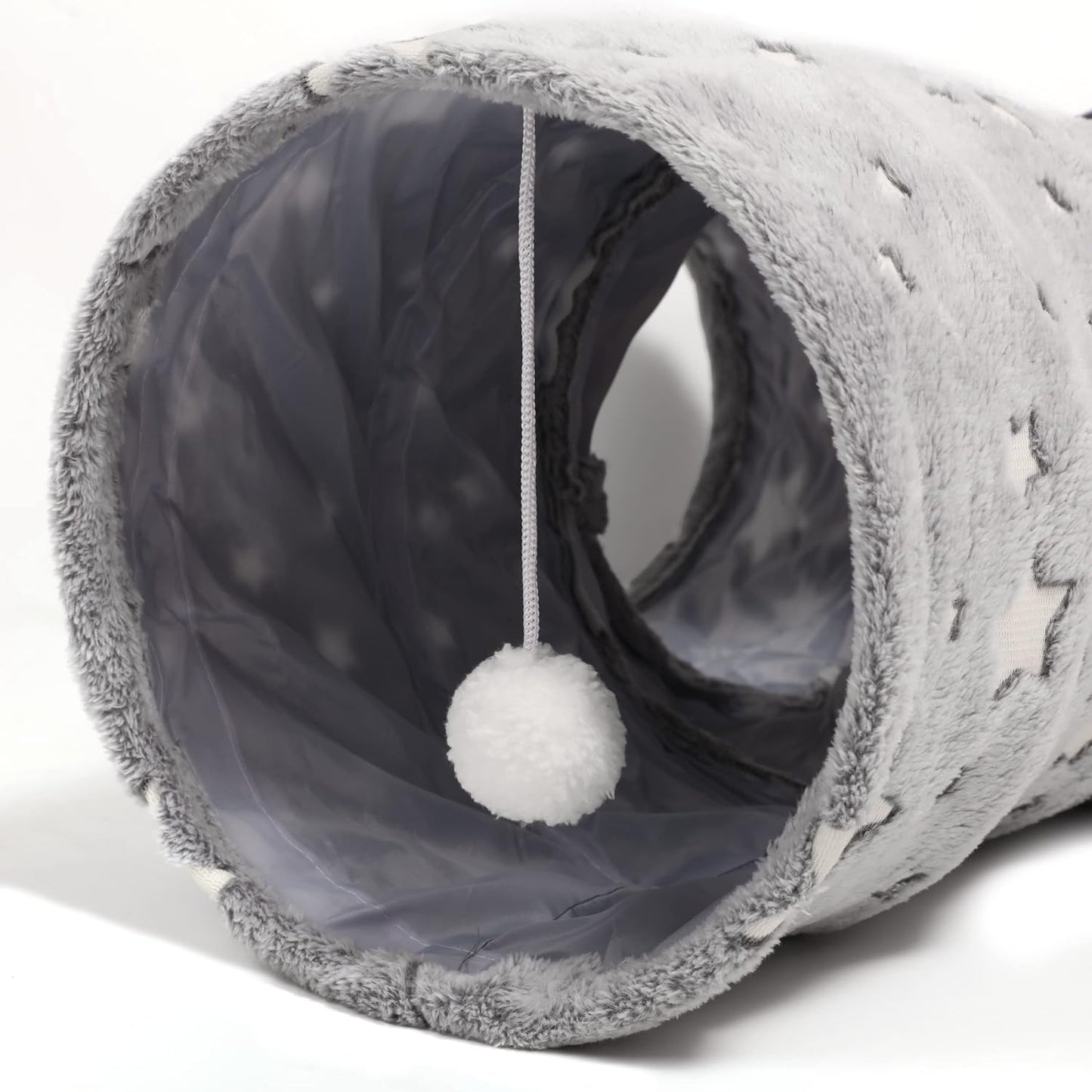 Tempcore Pet Cat Tunnel Tube Cat Toy 3 Way Collapsible, Cat Tunnels for Indoor Cats Self-Luminous Photoluminescence，Kitty Tunnel Bored Cat Pet Toys Peek Hole Toy Ball Cat, Puppy, Kitty, Kitten, Rabbit