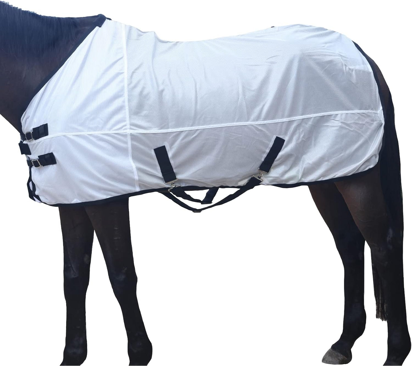 Comfy Mesh Horse Fly Sheet Equine Summer Sheets Stand Neck White 78