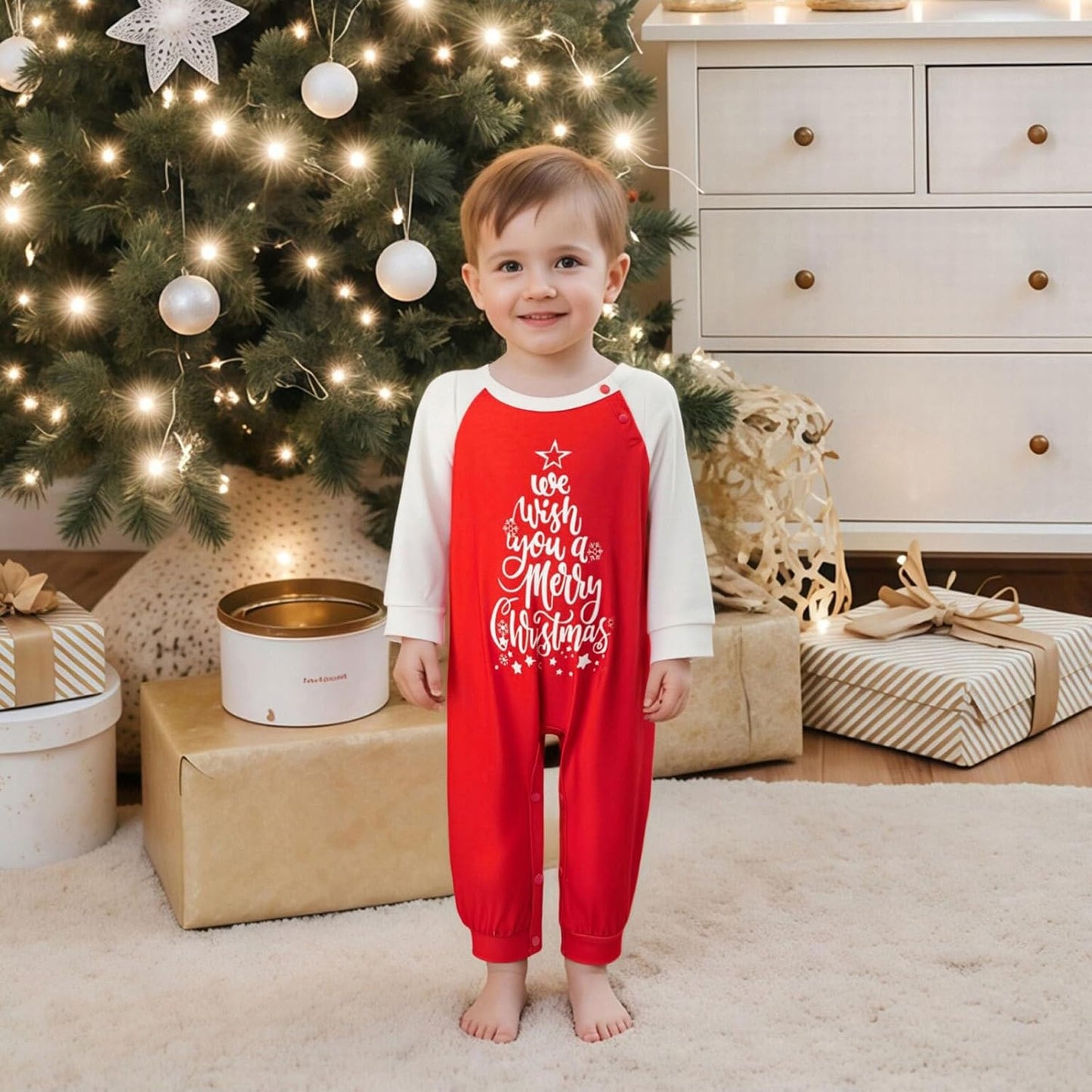 Matching Family Christmas Pajamas Set - Xmas Sleepwear PJs