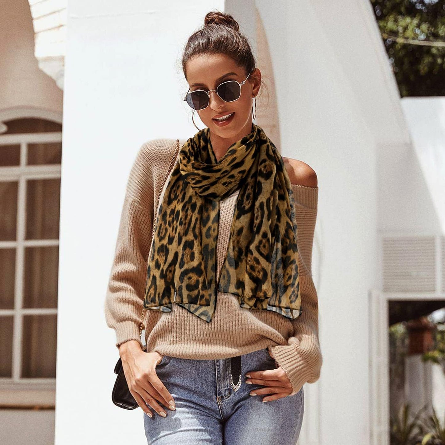 E-Clover Fashion Scarf for Women Lightweight Scarves Shawl Wrap for Spring/Summer Winter