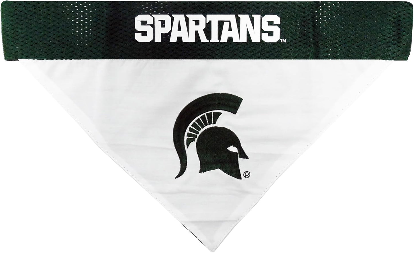 Pets First Collegiate Pet Accessories, Reversible Bandana, Michigan State Spartans Size XX-Large