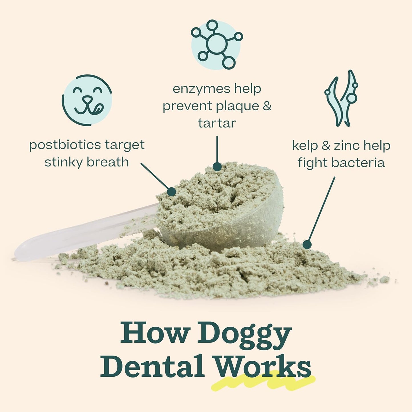 WOOF Dental Kit- Includes Pupsicle Dog Toy, Treat Tray, Shaker Bottle, Chicken Pupsicle Pops, and Dog Teeth Cleaning Powder - Supports Oral Health for Dogs - Small