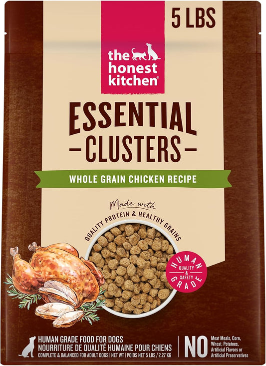 The Honest Kitchen Essential Clusters Dog Whole Grain Chicken 5 lb Bag