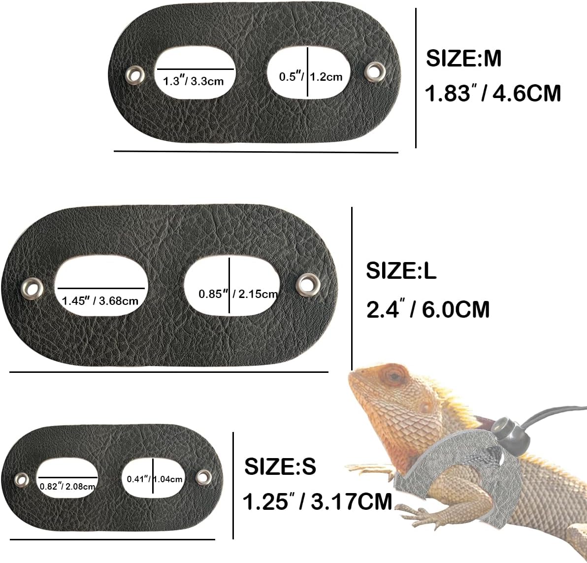 Leopard Gecko Portable Carrier with Leather Harness and Leash Set,Small Animal Travel Cage with Transparent Window,Lizard Carrier for Hamster Rabbit Gerbil Hedgehog Sugar Glider