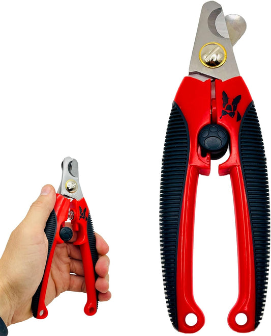 Warren London Dog Nail Clippers – Large Breed Nail Trimmer with Stainless Steel Blade, Safety Guard & Non-Slip Handle | Professional Grooming Tool for All Dog Sizes