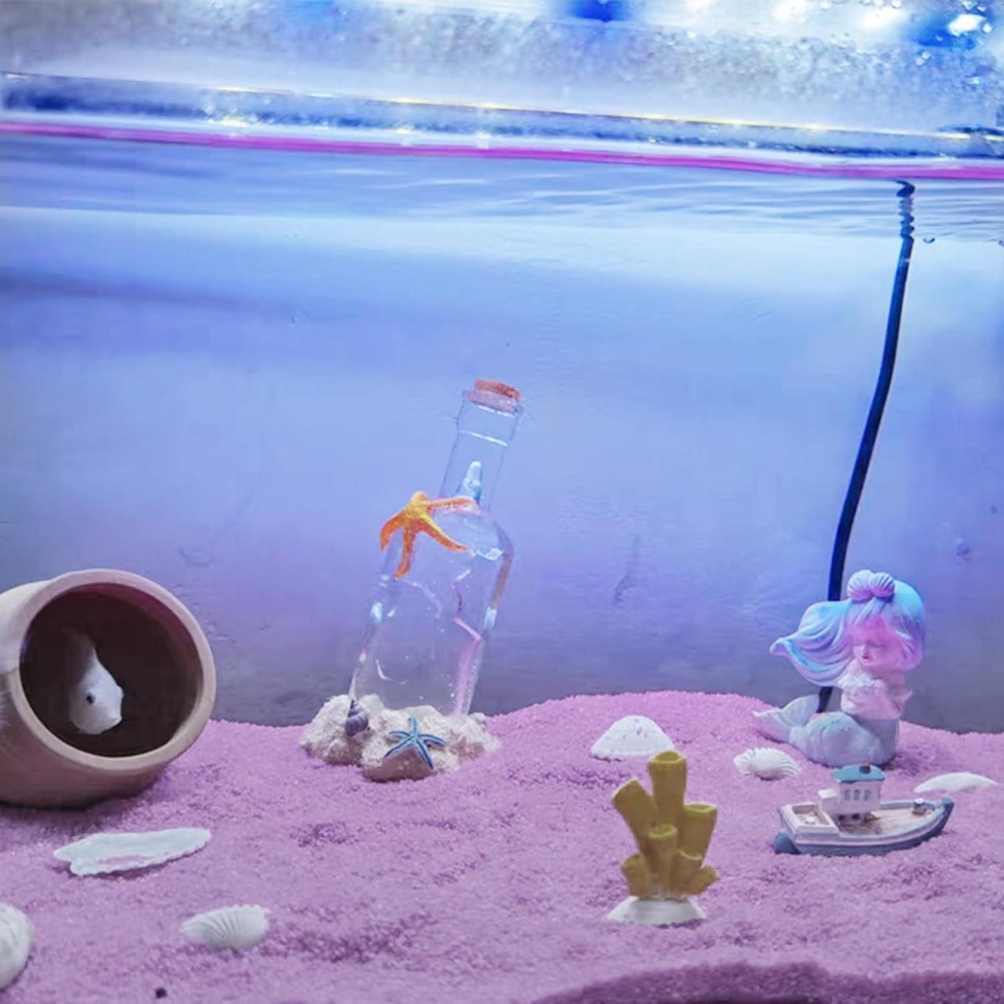 5 lbs Pink Sand, 0.4-0.8 mm Decorative Sand for Aquarium, Fish Tank, Paintings, Candle, Vase Filler, Wedding Ceremony, Arts Crafts and Bowl Fillers