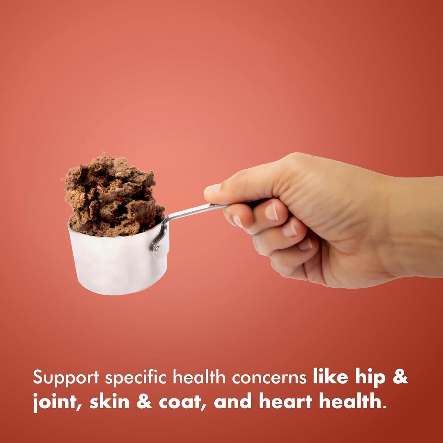 King Lou Pets - Human Grade Raw Food for Dogs and Cats - Complete Meal for Pets - Freeze Dried Beef Recipe - 14oz