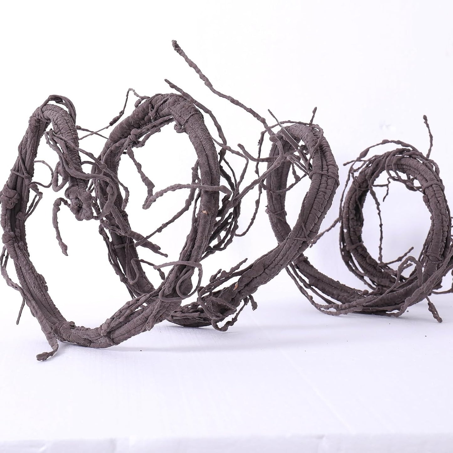 118" Flexible Large Artificial Fake Reptile Plants Tree Branches Twigs Cherry Blossom Liana Wall Hanging Wreath Trunk Stick Vines Garland Wedding Garden X'Mas Halloween Jungle Decoration