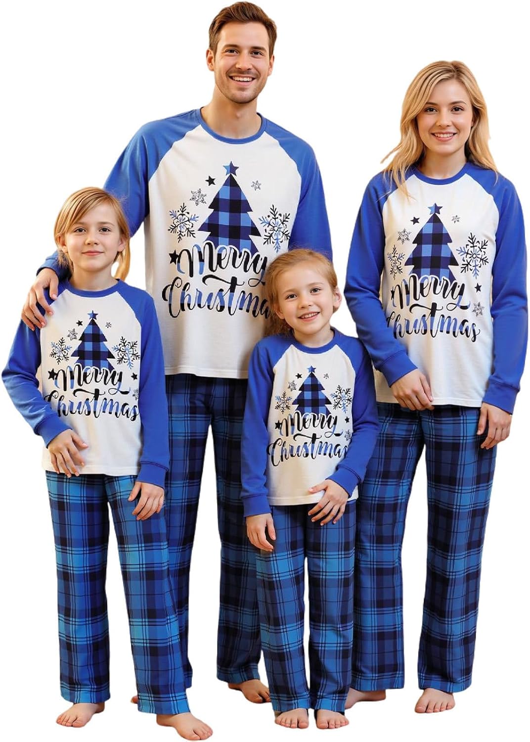Matching Family Christmas Pajamas Set - Xmas Sleepwear PJs