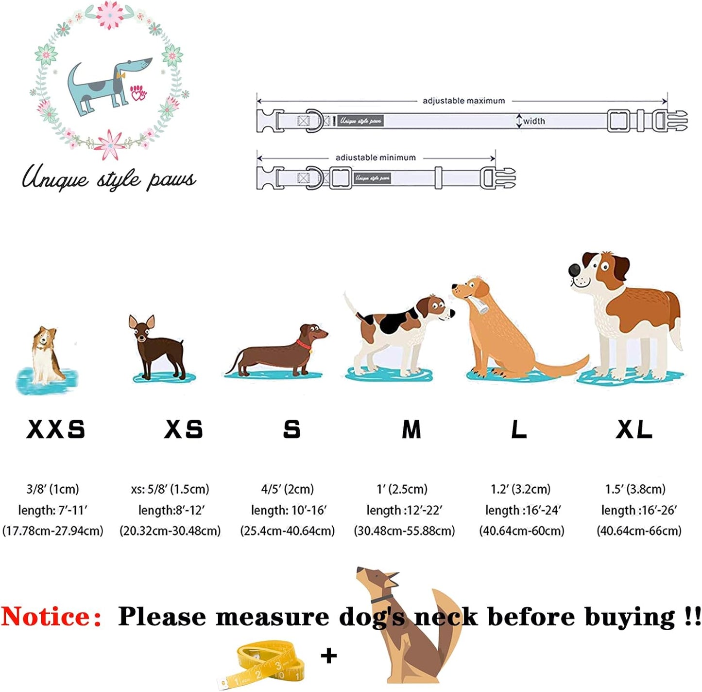 Unique style paws Christmas Dog Collar with Bow Tie Red Black Grid Cotton Collar Adjustable Puppy Plaid Collar for Small Medium Large Dogs