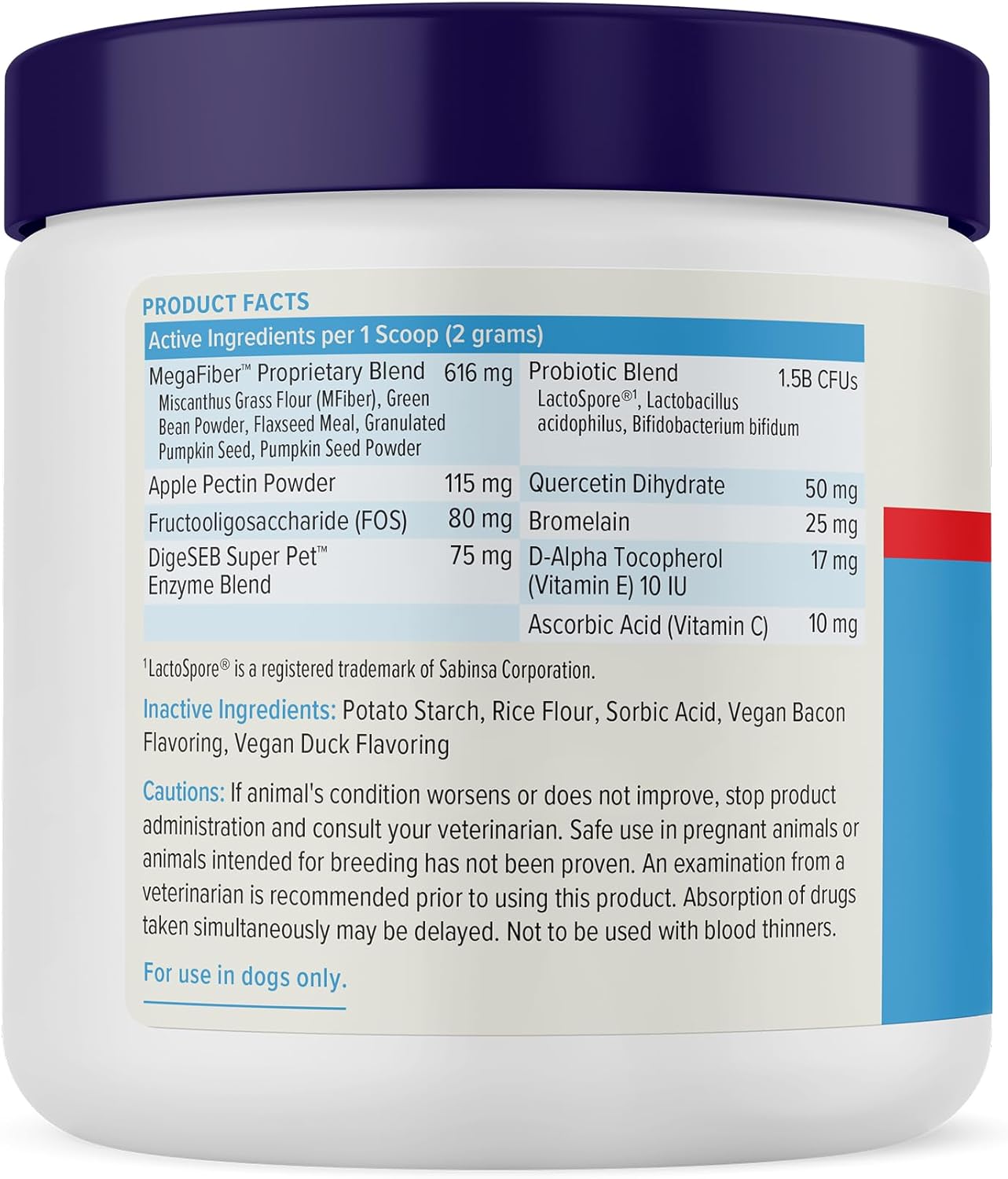 Glandex Dog Fiber Supplement Powder for Anal Glands with Pumpkin, Digestive Enzymes & Probiotics - (Regular or Advanced Strength) - Boot The Scoot (4.25 oz, Advanced Strength Duck & Bacon)