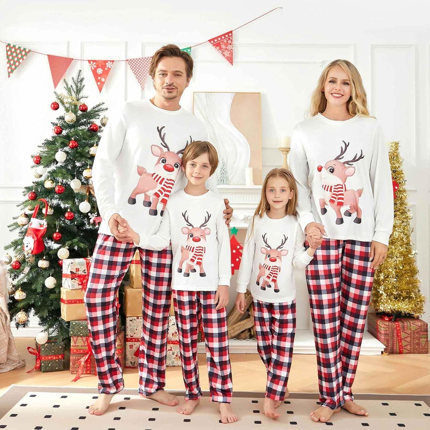 Matching Family Christmas Pajamas Set - Xmas Sleepwear PJs