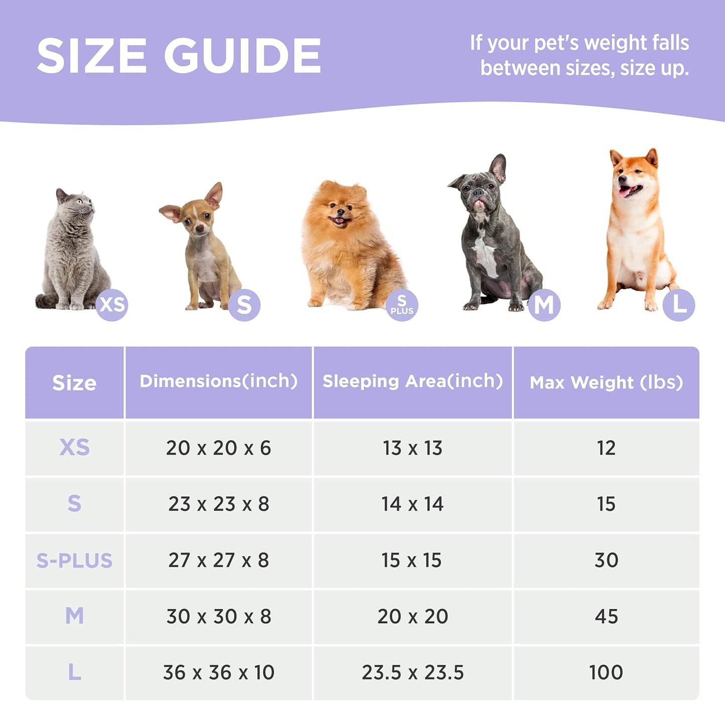 LE SURE Small Dog and Cat Bed - Round Calming Beds, Cute Modern Design with Jacquard Shaggy Plush, Anti-Slip Bottom, 23 Inch, Green