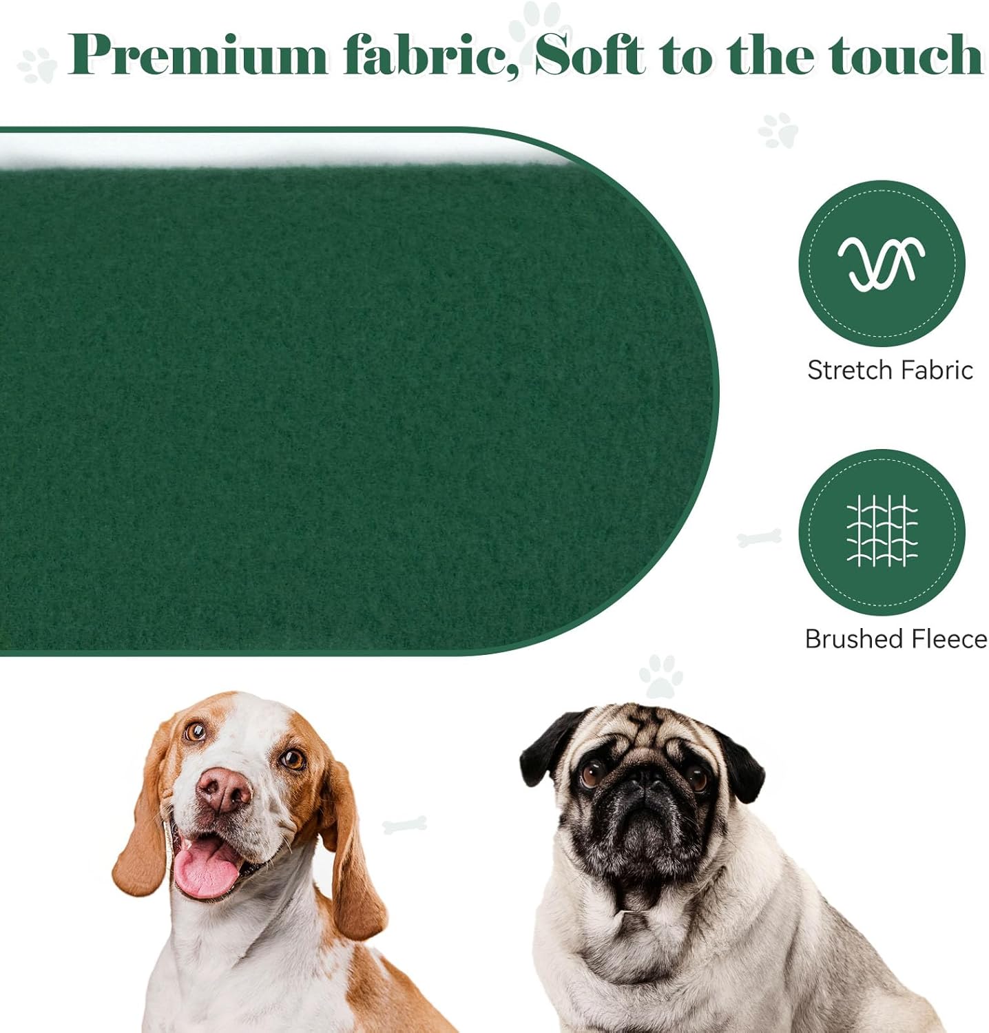 Dog Sweaters for Medium Dogs Dog Hoodie Pet Sweater Solid Soft Brushed Fleece Pet Clothes Hoodie Sweatshirt with Pocket(Green-M)