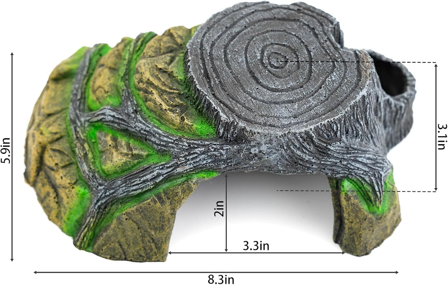 Reptile Hide Cave - Naturalistic Terrarium Décor for Reptiles and Amphibians, Safe & Comfortable Hideout