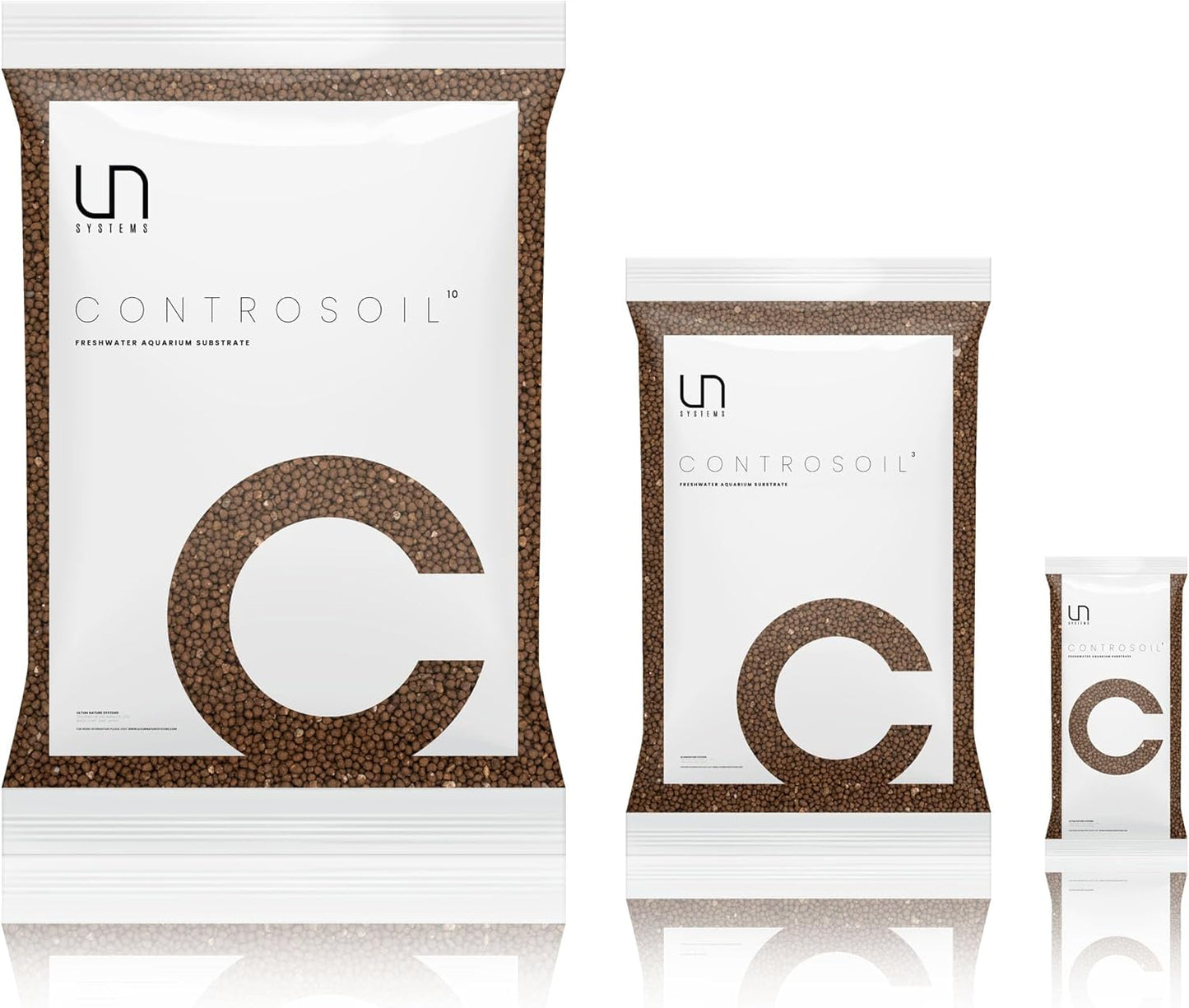 Ultum Nature Systems Controsoil - Freshwater Aqua Soil Substrate for Fish, Shrimp, Live Plant Propagation and Aquascaping - 6.8pH Low Ammonia, Volcanic Ash - Brown, Normal (3 Liter | 6LB)