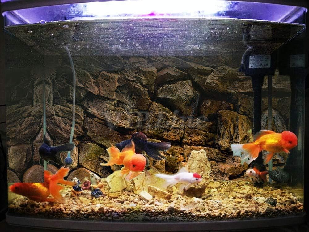 Rock Wall Aquarium Background Poster PVC Fish Tank Decor Landscape 24 36 48 72 (30" x 12"/ 76 x 30cm)
