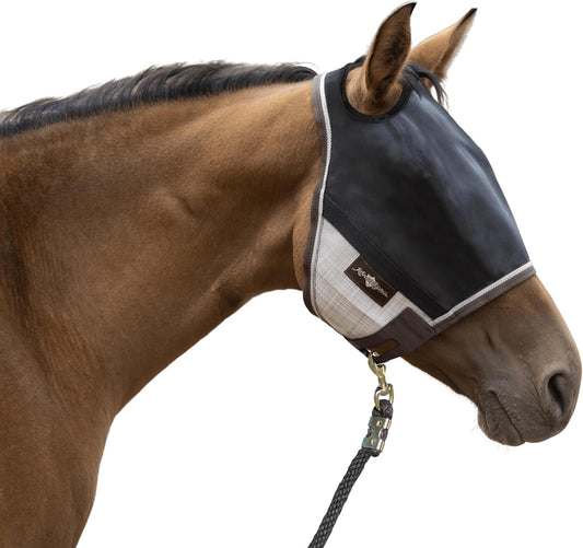 Kensington 90% UV Fly Mask CatchMask UViator - Without Ears & Forelock Freedom Web Trim Size: L-Avg Color: 500 - Desert Sand