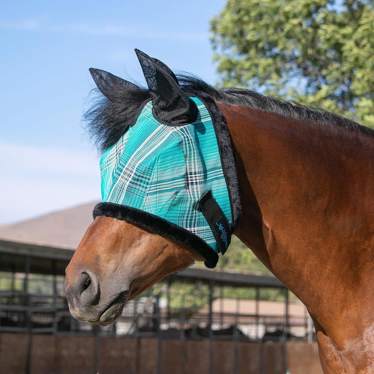 Kensington Signature Fly Mask w/Plush Fleece & Ears w/Forelock Hole Size