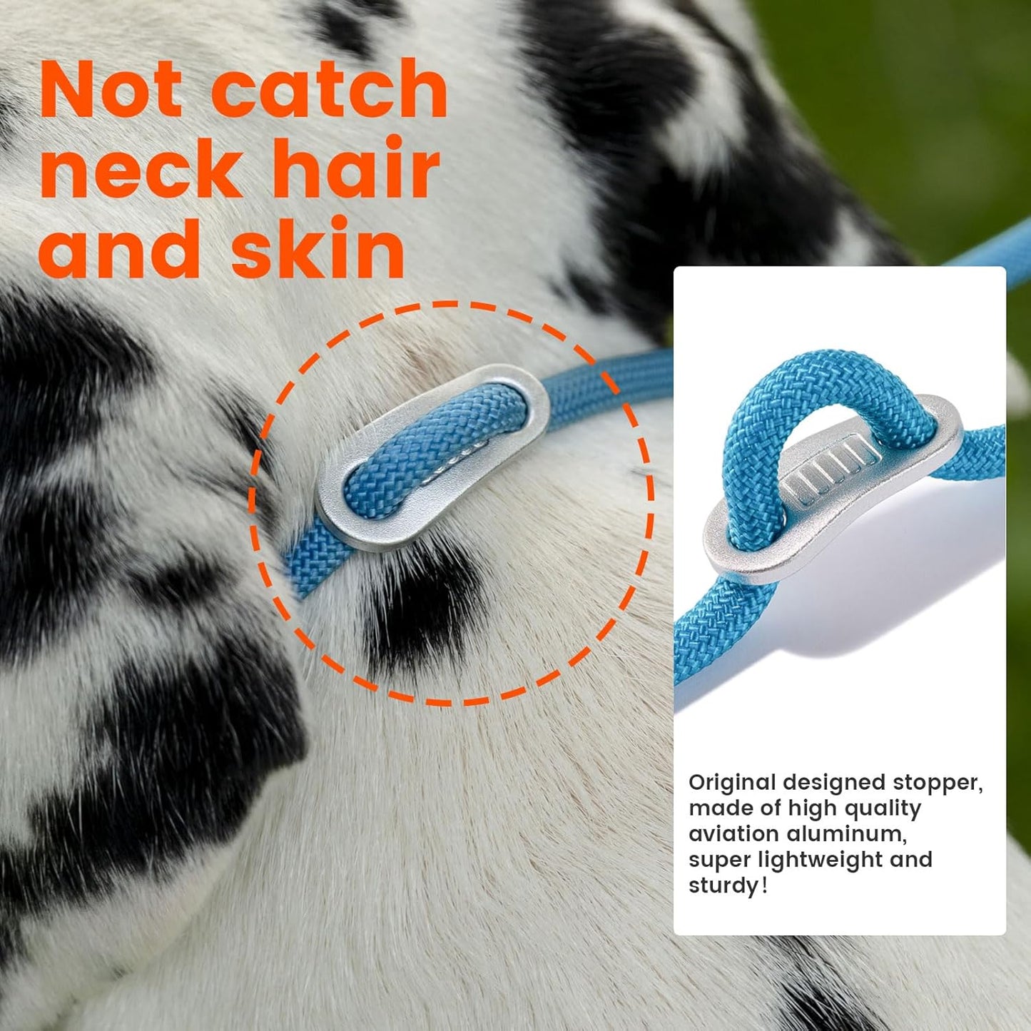 Howgo Double Slip Leash Slip Lead with Two Handles| Dual Dog Slip Lead for 2 Dogs,360° Swivel No Tangle | Dog Training Collar | Double Clip Leash Coupler and Splitter (Multicolor, 6FT)