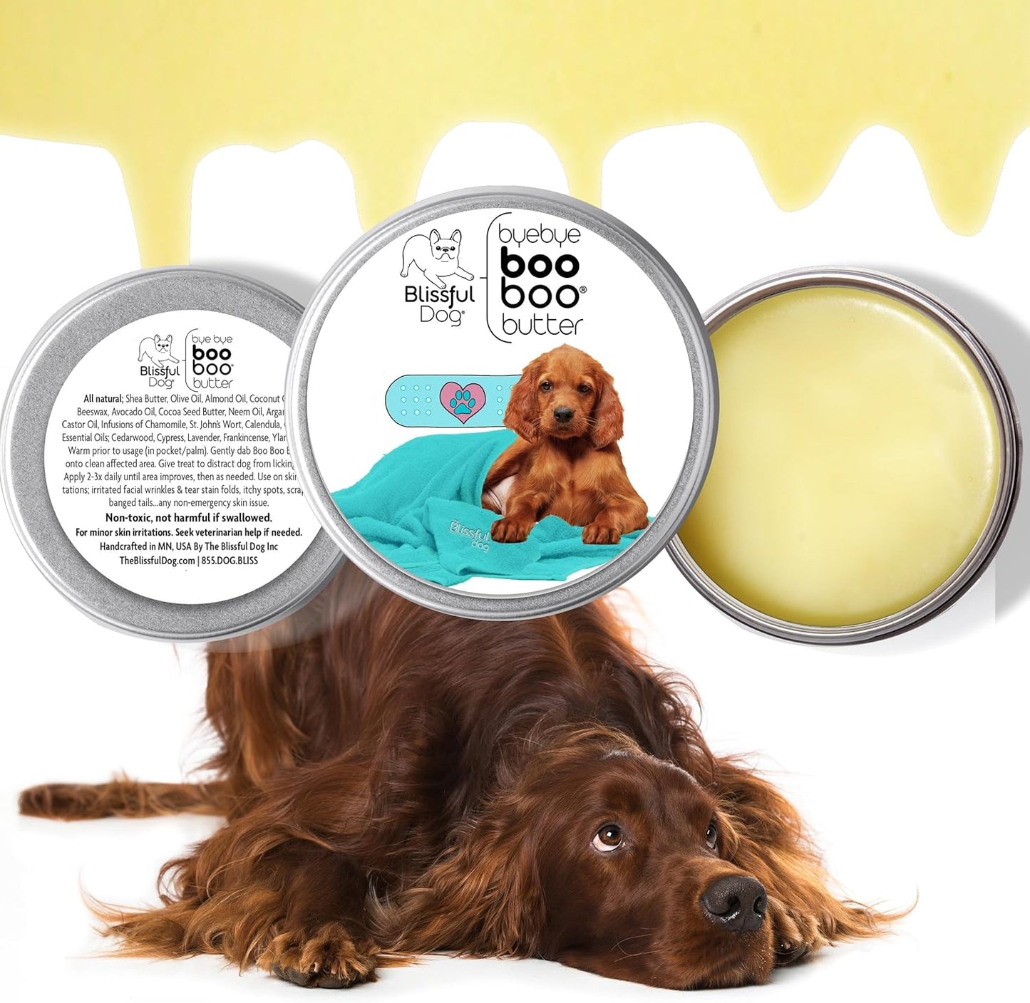 The Blissful Dog Irish Setter Boo Boo Butter, 4 Ounce
