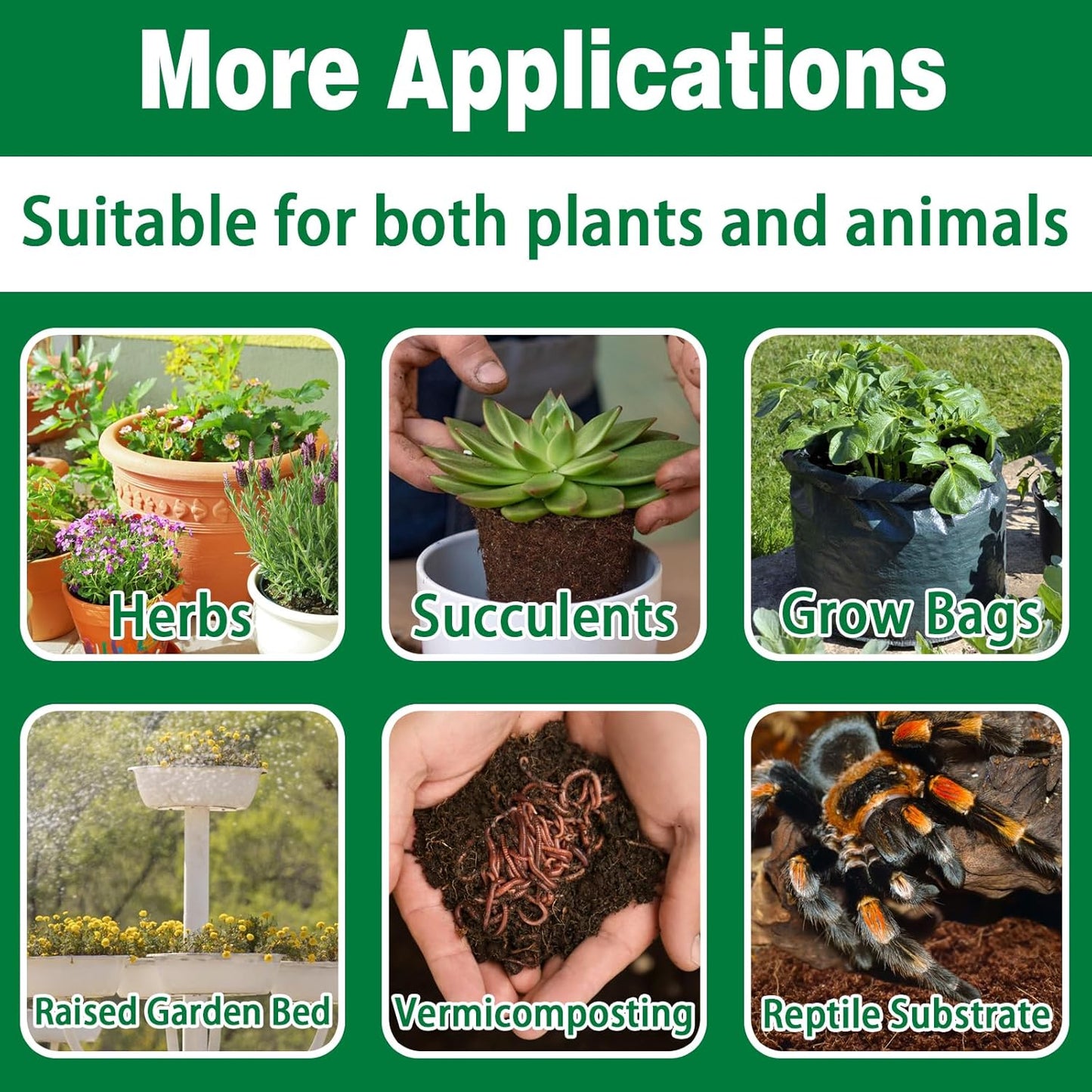 ZeeDix 10 Pcs Compressed Coco Coir Brick for Plants, Premium Organic Coconut Coir Bricks Coco Fiber Substrate Coco Coir Fiber Potting Soil with Low EC and pH Balance for Planting Gardening Reptiles