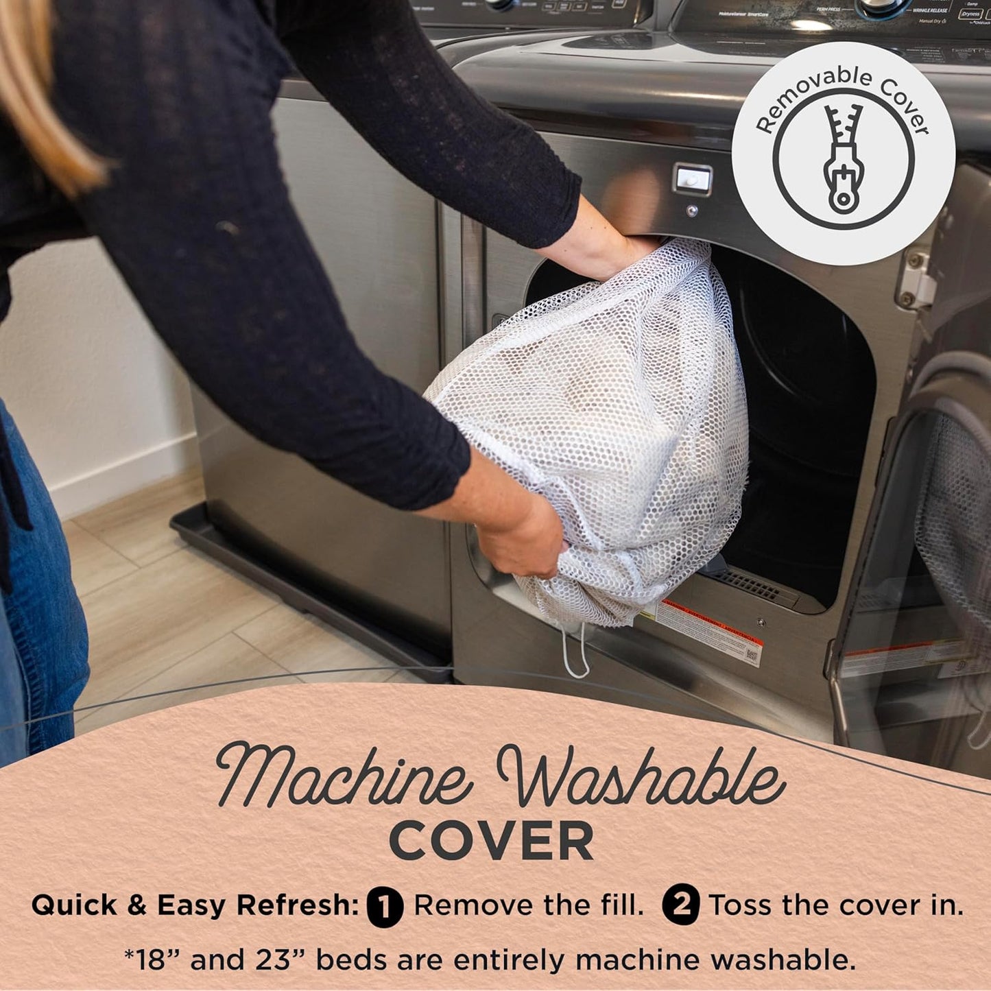 Best Friends by Sheri Original Calming Donut Dog and Cat Bed, Lux Faux Fur, Dark Brown, (36in x 36in) - Anxiety Relief for Pets Up to 100 lbs