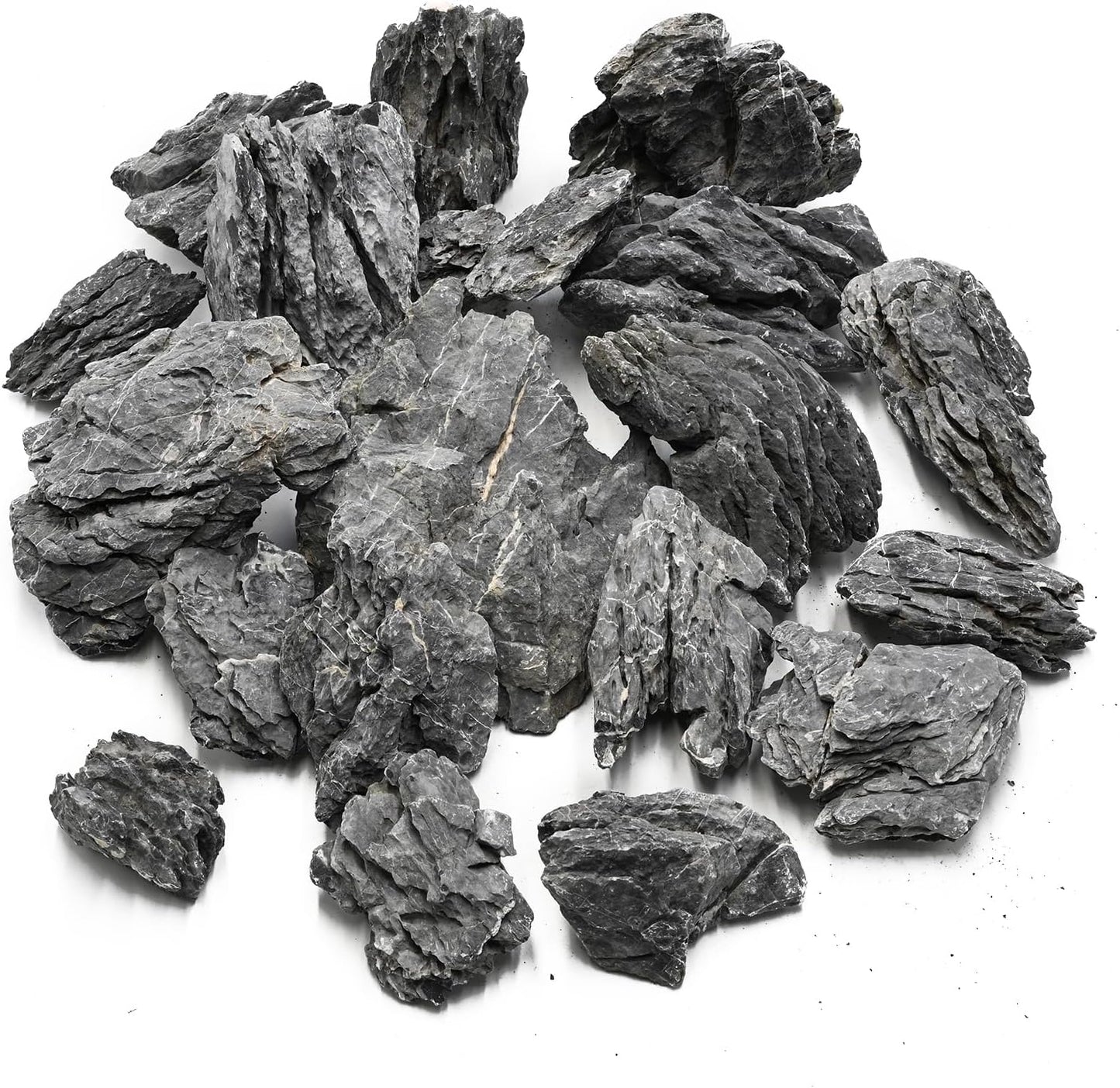 KINGRUI Aquarium Rocks Seiryu Rock Stone 44lb Dragon Stone for Aquarium Landscaping Models Fish Tank Decoration Reptile and Amphibian enclosures 3 to 9 inch