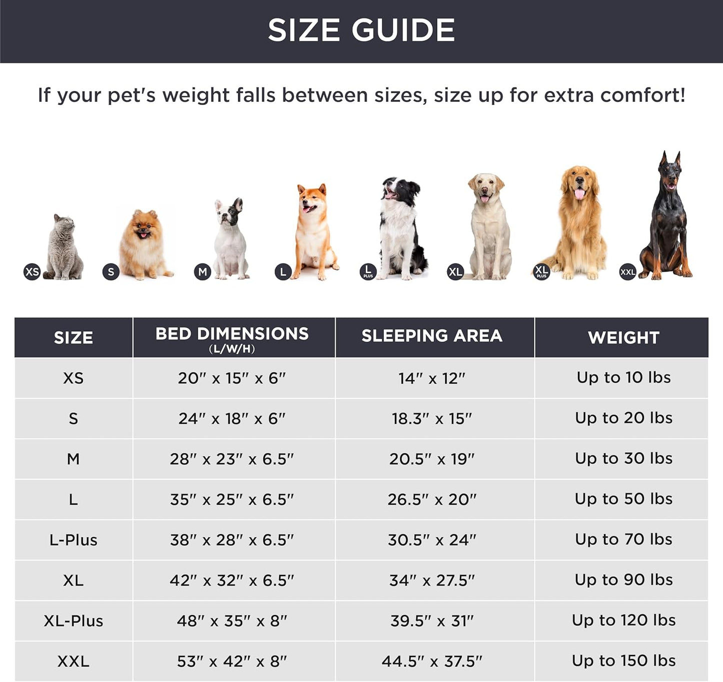 Bedsure Orthopedic Dog Beds for Small Dogs - Washable Small Dog Cat Bed Waterproof, Comfort Pet Couch Sofa with Washable Removable Cover, Pets Bed with Nonskid Bottom, Black, 24"