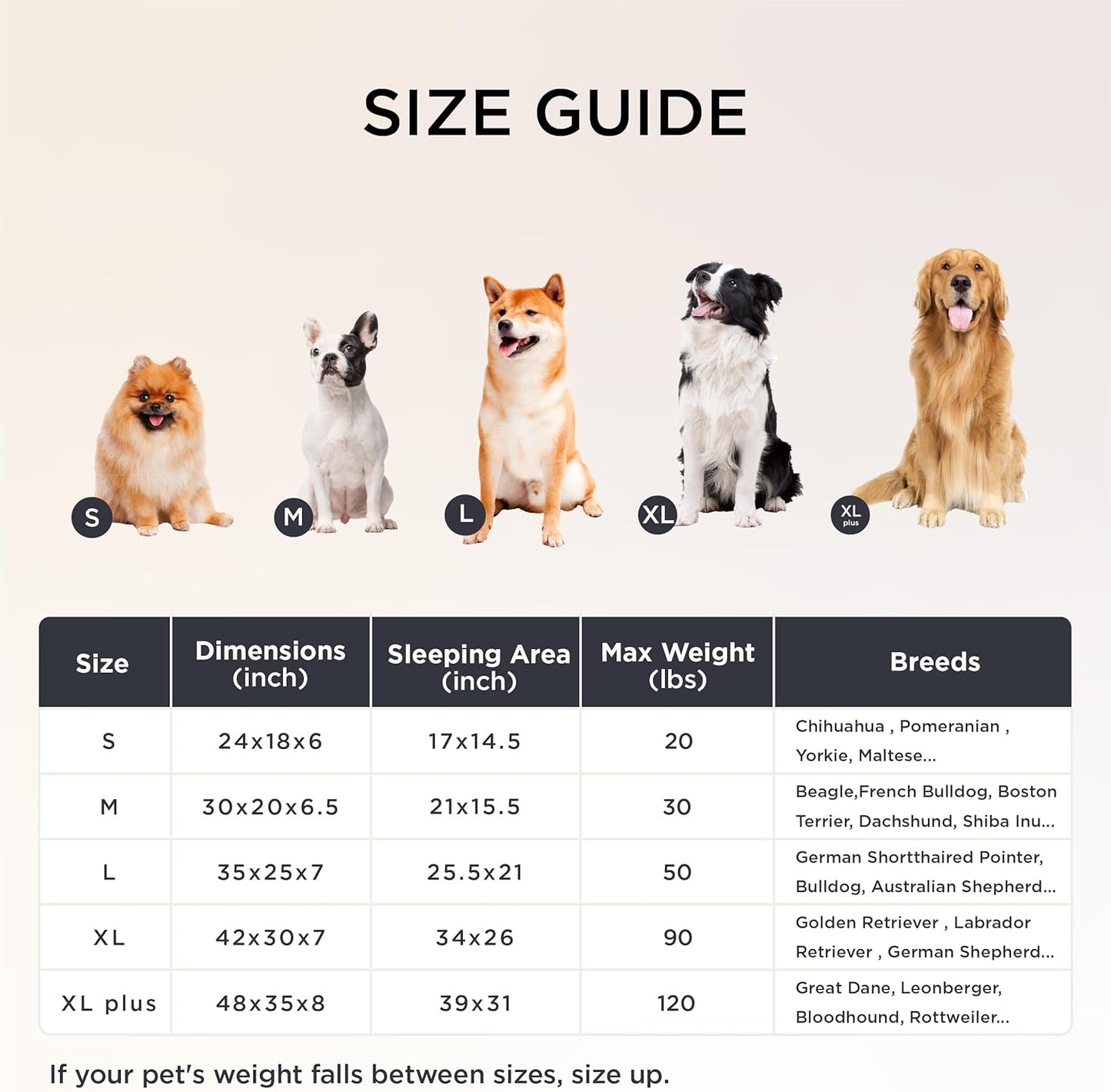 Bedsure Orthopedic Dog Beds Large Sized Dog, Waterproof Memory Foam Pet Bed with Sides, Non-Slip Bottom and Egg-Crate Foam Large Pet Couch Sofa with Washable Removable Corduroy Cover, Brown