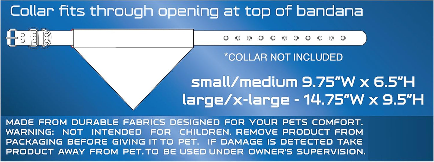 Pets First Collegiate Pet Accessories, Reversible Bandana, Maryland Terrapins, Large/X-Large