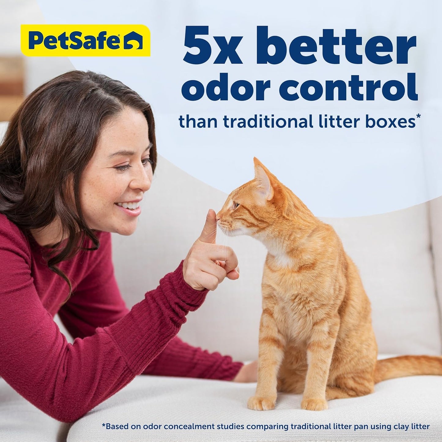 PetSafe ScoopFree Disposable Crystal Cat Litter Tray - Easy Cleaning Box - Refill Tray for Electric Litter Box - Fragrance Free - 4.3 lb Bags - 6 Pack