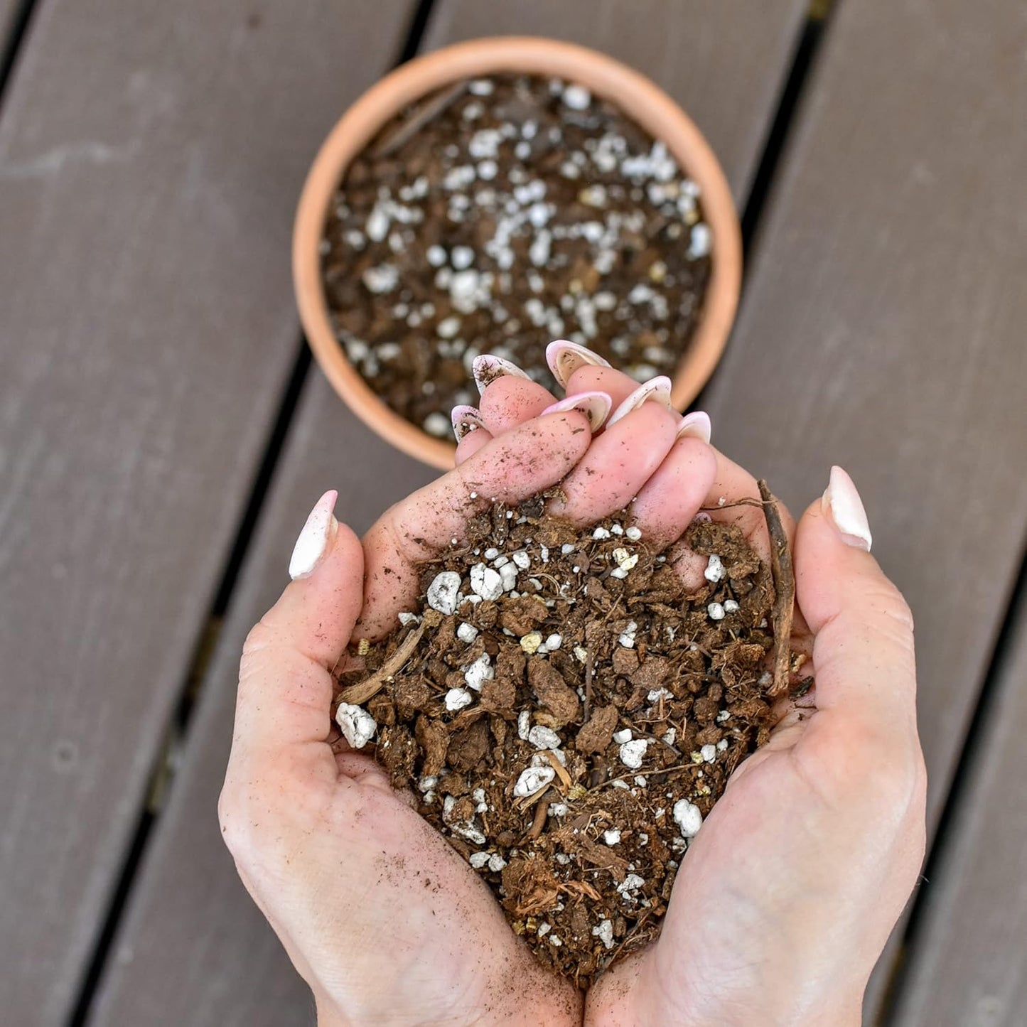 Indoor Herb Planter Potting Mix (8 Quarts), Culinary Herb Potting Soil Mix for Container Gardening