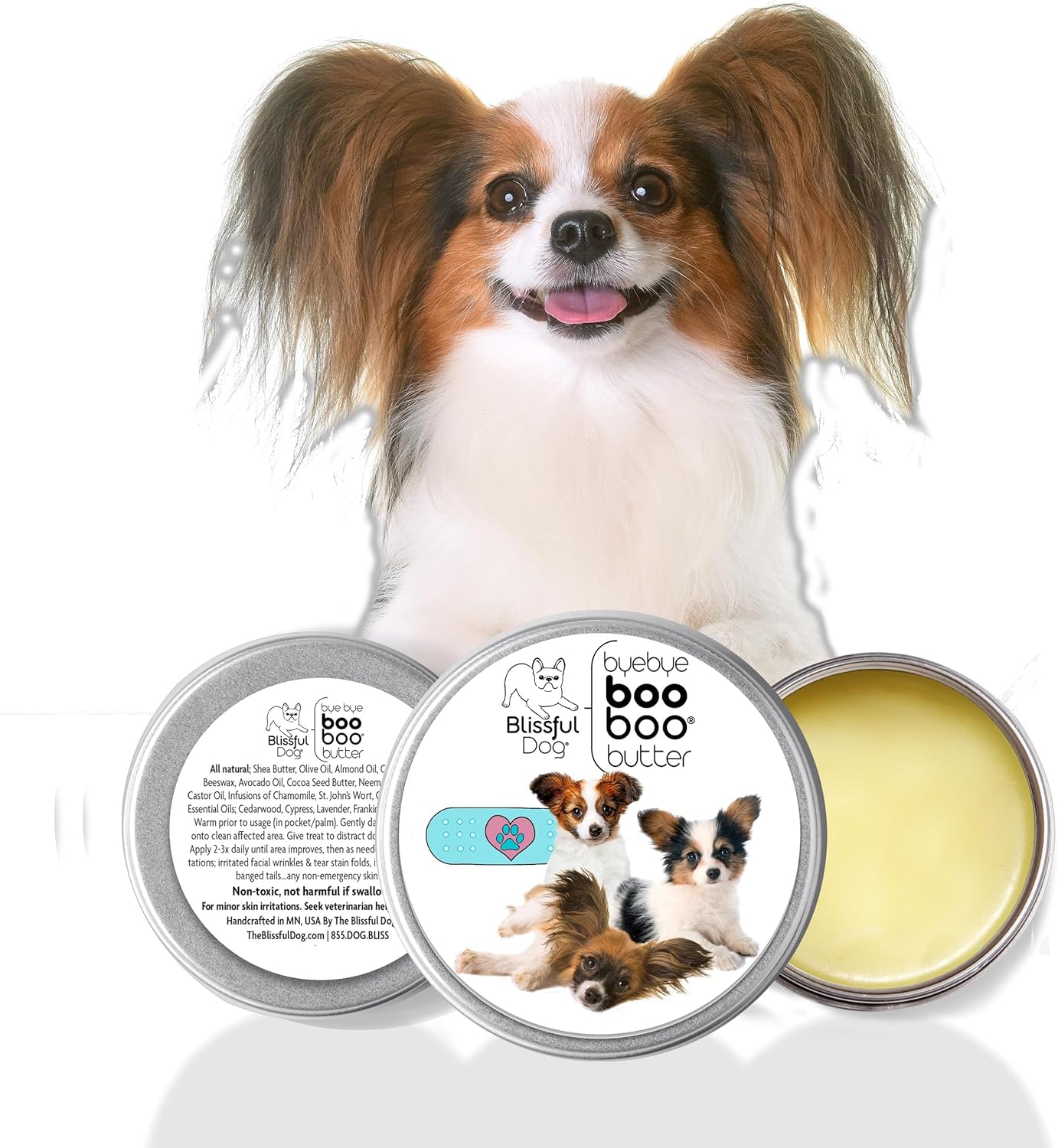 The Blissful Dog Papillon Boo Boo Butter, 4-Ounce